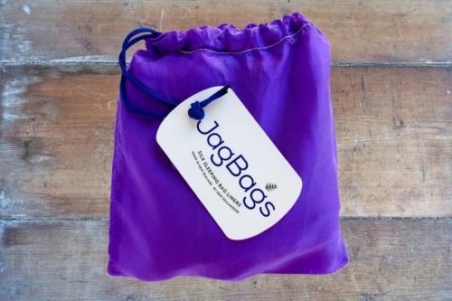 JagBag Standard Silk Sleeping Bag Liner - Light Violet - SPECIAL OFFER
